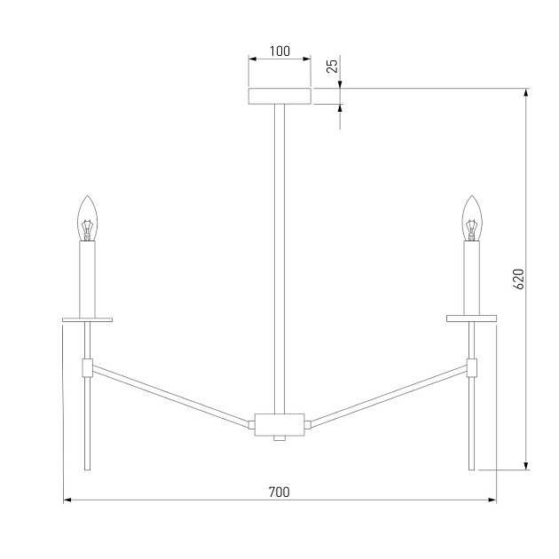 Подвесная люстра Eurosvet Anders 60142/6 латунь Фото № 4