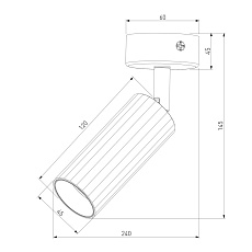 Светодиодный спот Eurosvet Arris 20098/1 Led черный 1