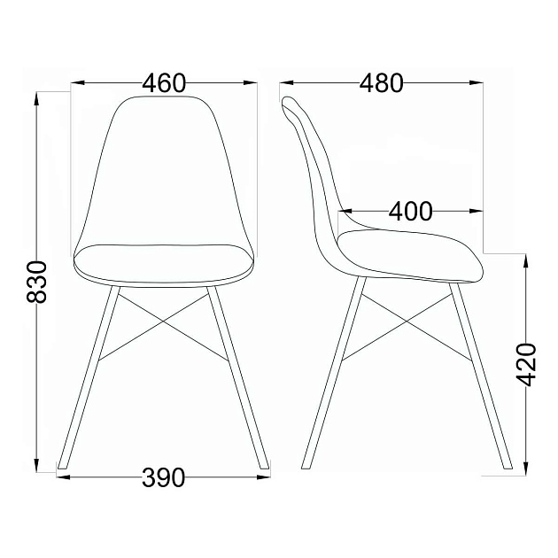 Кухонный стул AksHome Kord серый, пластик 58451 изображение 2 Кухонный стул AksHome Kord серый, пластик 58451 Фото № 2