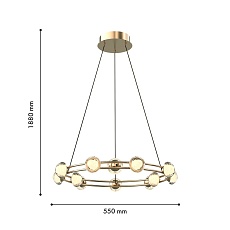Подвесная светодиодная люстра Favourite Rondell 4382-12P 1