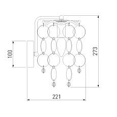 Бра Bogates Bolla 334/1 хром 2