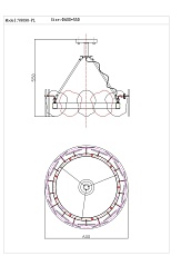 Подвесной светодиодный светильник Moderli Square V8090-PL 1