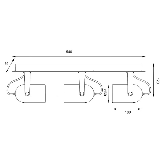 Спот Vele Luce Luigi VL8055S03 Фото № 4