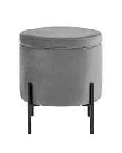 Пуф Stool Group Грейс велюр серый vd-grays-b27 1