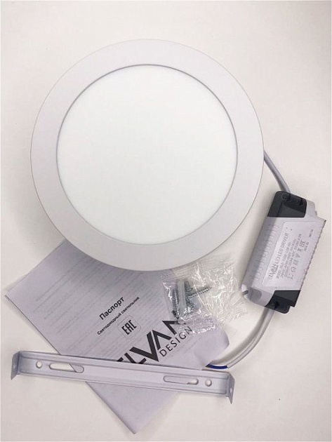 Настенно-потолочный светодиодный светильник Elvan NLS-702R-12W-WH-Wh Фото № 15