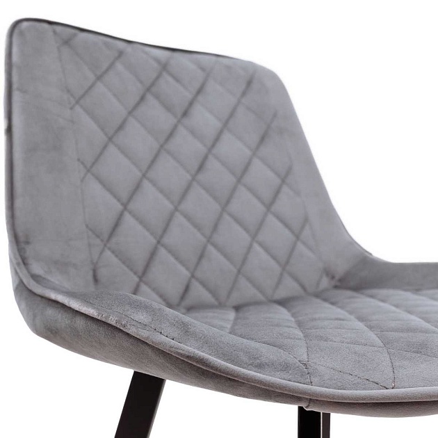 Барный стул AksHome Leros серый, велюр 81474 Фото № 6