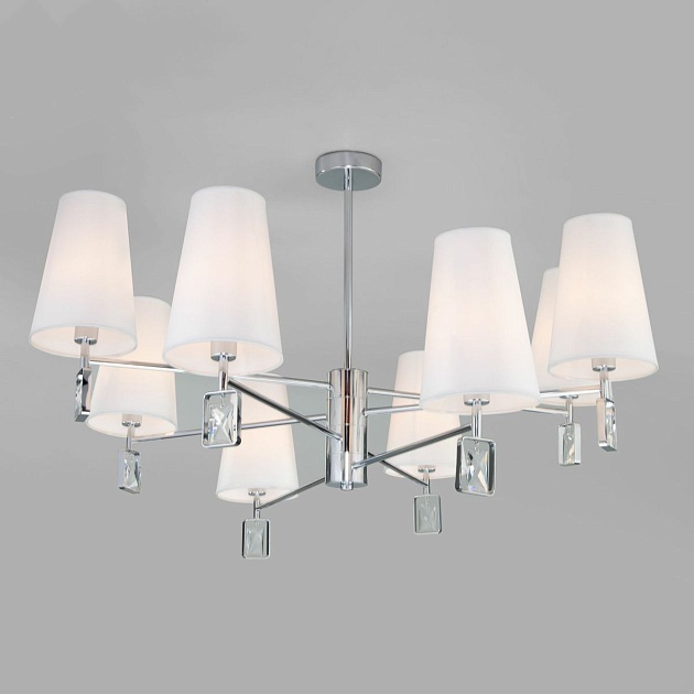 Подвесная люстра Eurosvet Milazzo 60137/8 хром изображение Подвесная люстра Eurosvet Milazzo 60137/8 хром Фото №
