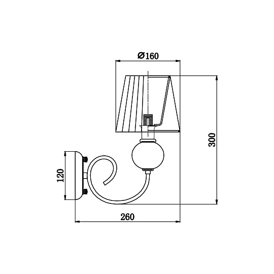 Бра Vele Luce Percy VL1973W01 Фото № 4