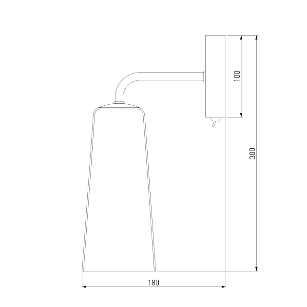 Бра Eurosvet Omber 70137/1 латунь Фото № 2