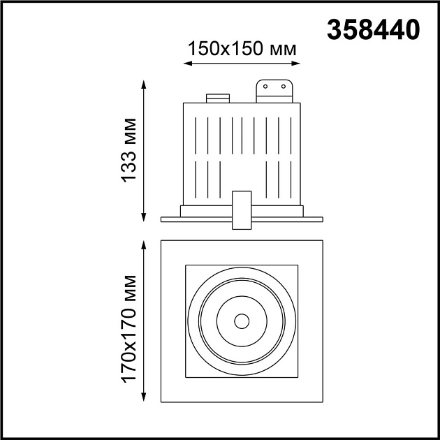 Встраиваемый светодиодный светильник Novotech Spot Gesso 358440 изображение 2 Встраиваемый светодиодный светильник Novotech Spot Gesso 358440 Фото № 2