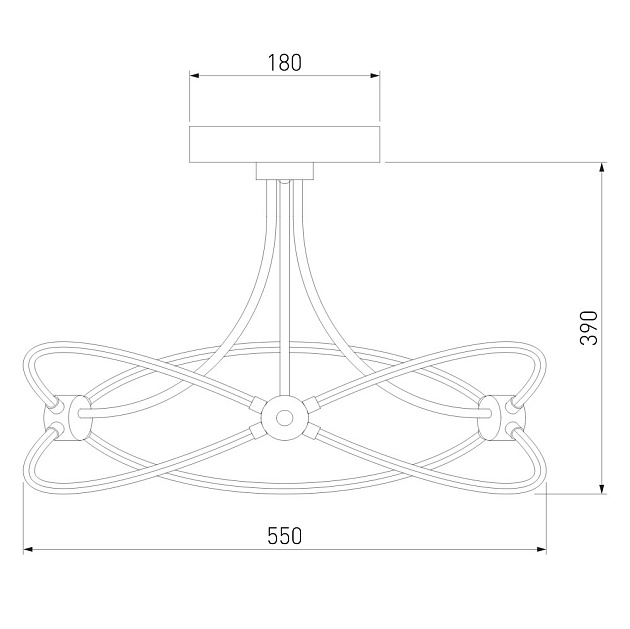Потолочный светодиодный светильник Eurosvet Petto 90246/6 хром изображение 3 Потолочный светодиодный светильник Eurosvet Petto 90246/6 хром Фото № 3