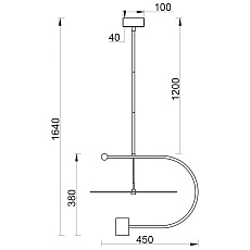 Подвесной светильник Vele Luce Andromeda VL7284P31 4
