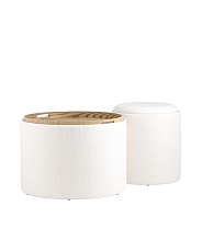 Пуф с ящиком Stool Group Хюгге L рогожка белая 19B260LLP YX1828-1 5