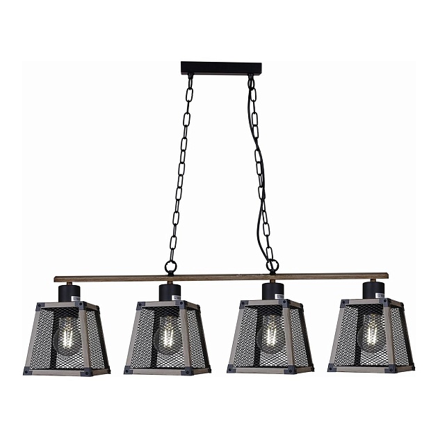 Подвесная люстра Illumico IL1006-4LL-05 BK Wood изображение Подвесная люстра Illumico IL1006-4LL-05 BK Wood Фото №