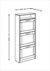 Обувница Шведский Стандарт Сириус 60х143 2.02.10.440.5 4
