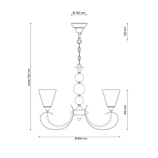 Подвесная люстра Lucia Tucci Mandoria 099.5 1