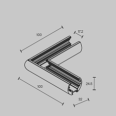 Коннектор L-образный Maytoni Exility TRAM034CL-R-41W 1
