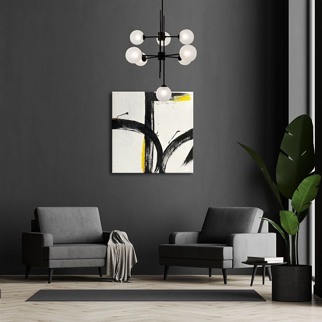 Подвесная люстра Eurosvet Volver 50383 черный изображение 6 Подвесная люстра Eurosvet Volver 50383 черный Фото № 6