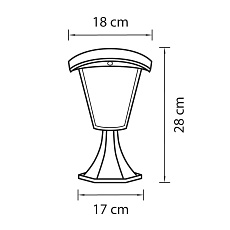 Уличный светодиодный светильник Lightstar Lampione 375970 1