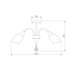 Потолочная люстра Eurosvet 30149/5 золото 1