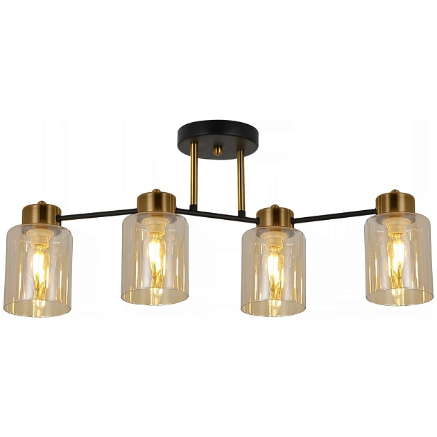 Потолочная люстра Illumico IL6111-4COU-79 BK GD Фото № 