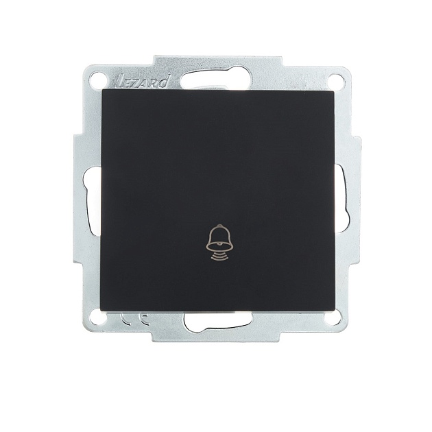 Кнопка звонка Lezard Vesna черный 742-4288-103 изображение Кнопка звонка Lezard Vesna черный 742-4288-103 Фото №