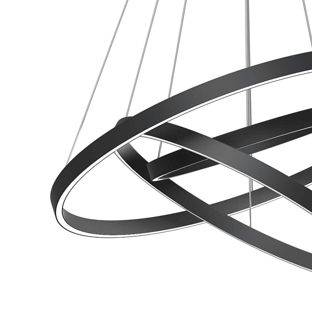 Подвесной светодиодный светильник Maytoni Rim MOD058PL-L100B4K Фото № 4