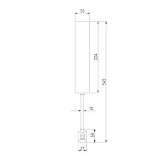 Декоративная стойка с вводом питания Elektrostandard Esthetic Magnetic 85146/00 a065442 4