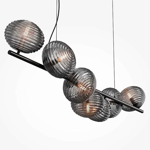 Подвесная люстра Maytoni Reels MOD268PL-07B изображение 3 Подвесная люстра Maytoni Reels MOD268PL-07B Фото № 3