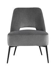 Кресло Stool Group Бостон велюр тёмно-серый vd-boston-b27 2