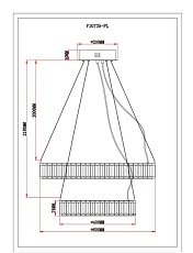 Подвесной светодионый светильник Moderli Asti V10735-PL 1