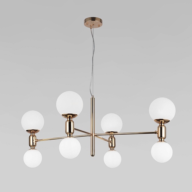 Подвесная люстра Eurosvet Bubble 30182/8 золото изображение Подвесная люстра Eurosvet Bubble 30182/8 золото Фото №