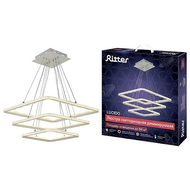 Потолочная люстра Ritter LUCIDO 51646 4 изображение Потолочная люстра Ritter LUCIDO 51646 4 Фото №