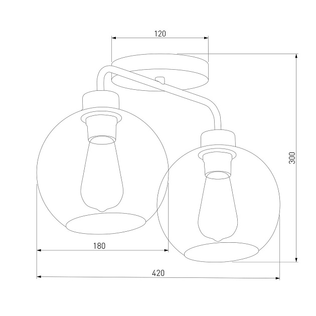 Потолочная люстра TK Lighting 4021 Bari Фото № 3