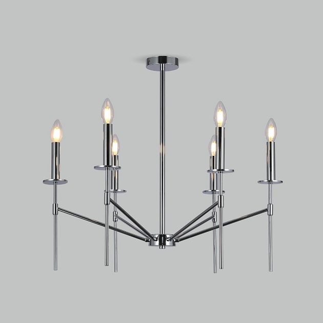 Потолочная люстра Eurosvet 60142/6 хром Фото № 