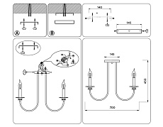 Подвесная люстра Ambrella light Traditional Modern TR9622 5