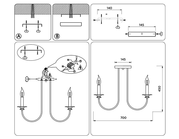 Подвесная люстра Ambrella light Traditional Modern TR9622 Фото № 6