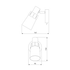 Настенный светильник Eurosvet 20081/1 белый 1