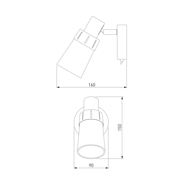 Настенный светильник Eurosvet 20081/1 белый Фото № 2