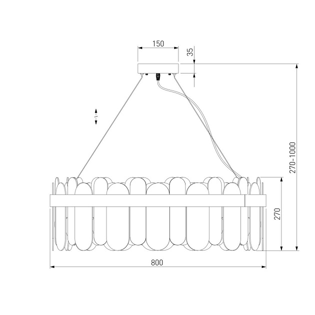 Подвесная люстра Bogates Conte 333/10 изображение 2 Подвесная люстра Bogates Conte 333/10 Фото № 2