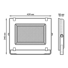 Прожектор светодиодный Gauss Qplus 200W 5500К 613100200 1