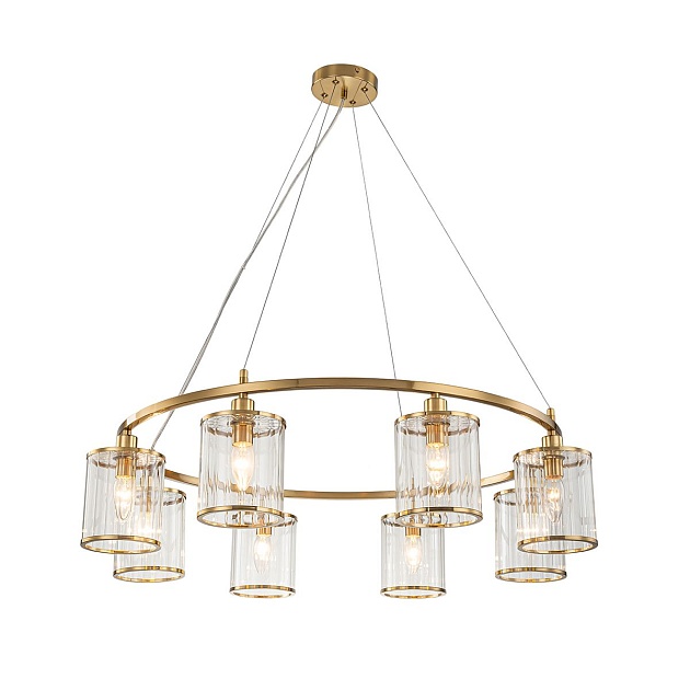 Подвесная люстра Indigo Dante 13022/8P Brass V000406 изображение Подвесная люстра Indigo Dante 13022/8P Brass V000406 Фото №