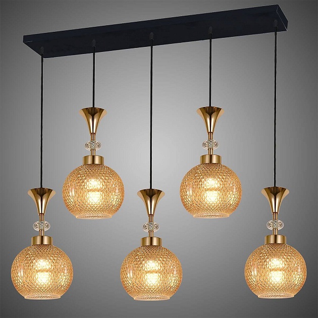 Подвесной светильник Reluce 02001-0.9-05L Amber изображение 3 Подвесной светильник Reluce 02001-0.9-05L Amber Фото № 3