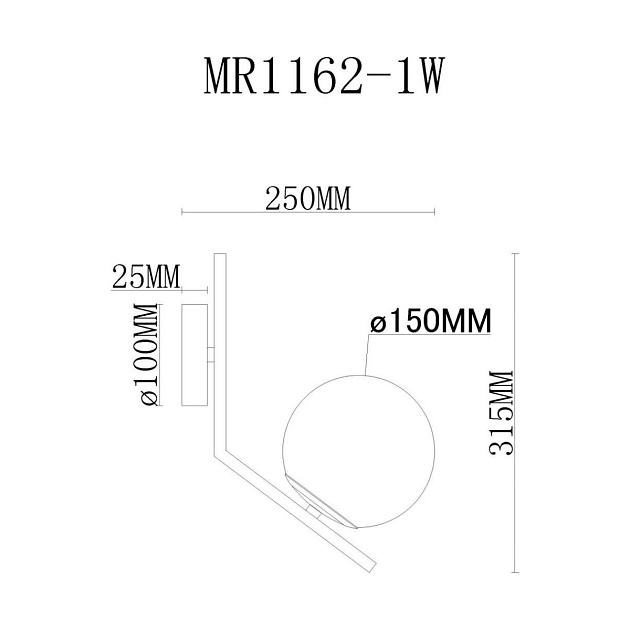 Бра MyFar Pierre MR1162-1W Фото № 2