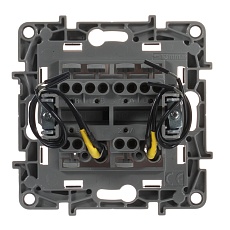 Переключатель двухклавишный Legrand Etika 10A 250V с подсветкой белый 672216 2