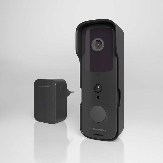 Видеозвонок Elektrostandard 76105/00 черный 4690389185526 изображение Видеозвонок Elektrostandard 76105/00 черный 4690389185526 Фото №