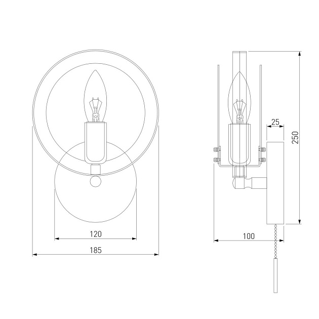Бра Eurosvet Gallo 70121/1 черный изображение 2 Бра Eurosvet Gallo 70121/1 черный Фото № 2