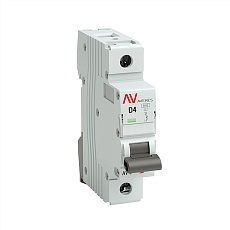 Выключатель автоматический AV-6 1P 4A (D) 6kA EKF AVERES mcb6-1-04D-av