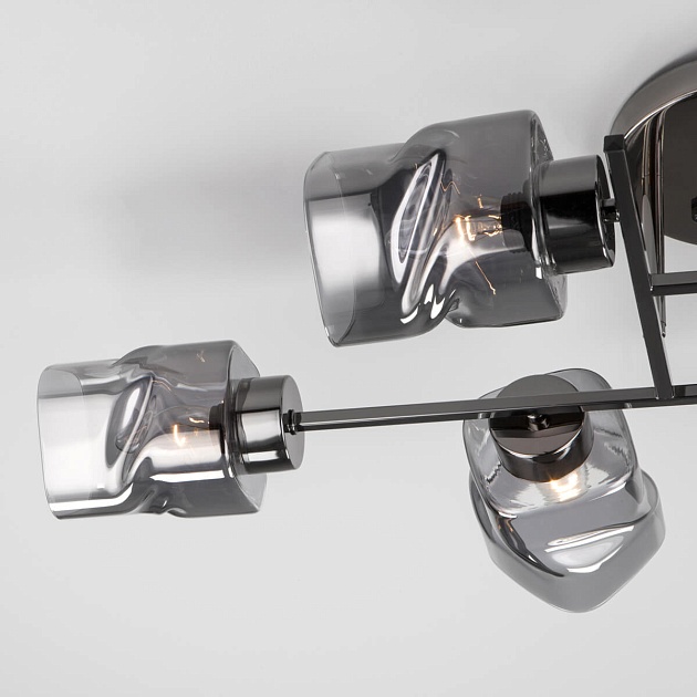 Потолочная люстра Eurosvet Hilari 30165/6 черный жемчуг Фото № 3