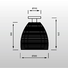 Потолочный светильник Zumaline Pico MX9023-1L(BLACK) 1